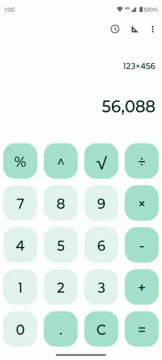 Fossify Calculator, screenshot 1