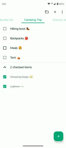 Fossify Notes, screenshot 2