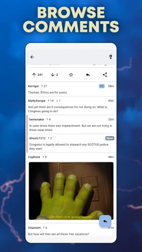 Thunder for Lemmy, screenshot 2