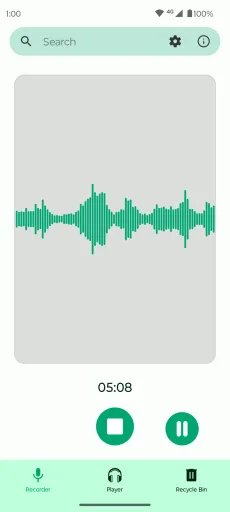 Fossify Voice Recorder, screenshot 1