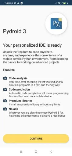 Pydroid 3, screenshot 3