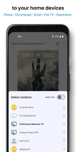 BubbleUPnP, screenshot 2