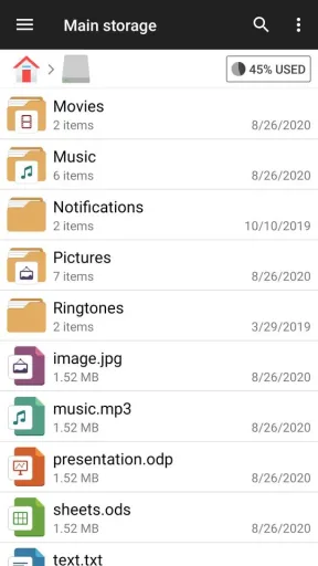 File Manager +, screenshot 2