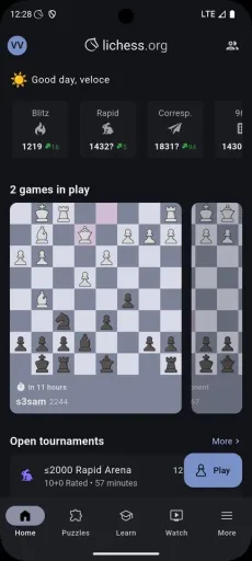 Lichess, screenshot 1