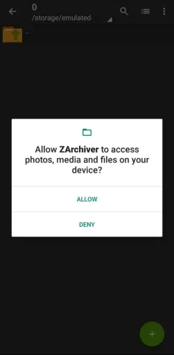 ZArchiver, screenshot 1