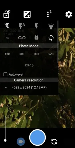Open Camera, screenshot 2