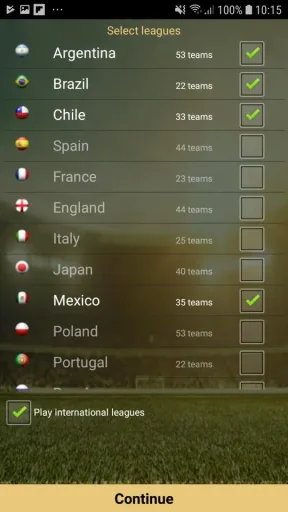 Cyberfoot, screenshot 1