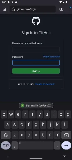KeePassDX, screenshot 2
