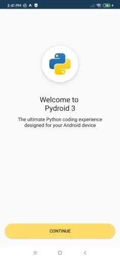 Pydroid 3, screenshot 1